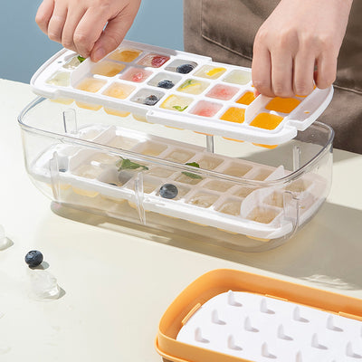 Ice Cube Tray With Storage Box Quick