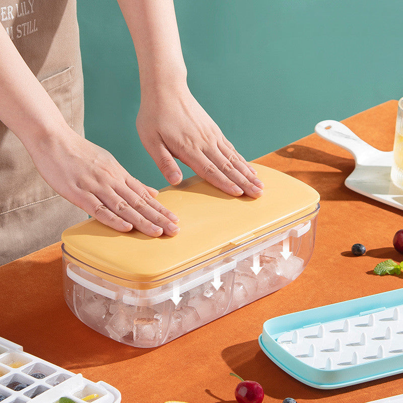 Ice Cube Tray With Storage Box Quick